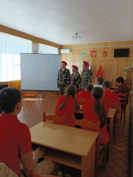 Районный слёт юнармейских отрядов.